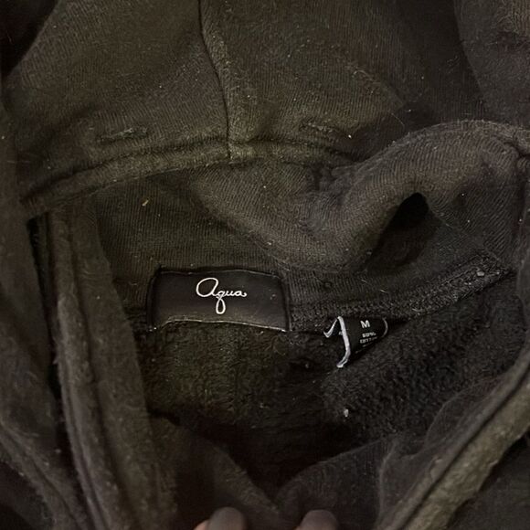 Aqua Pea Black Pea Coat Size Medium - 2 Pockets - Picture 4 of 6